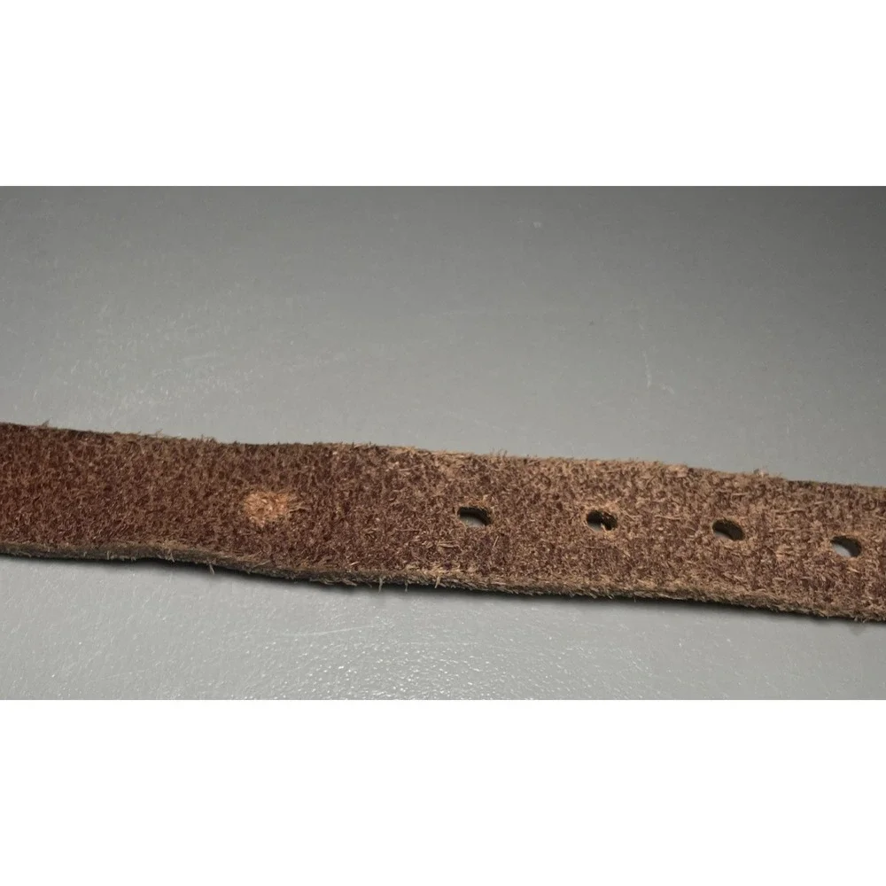 Vintage Fossil Leather Belt Brown Distress Leather Medium